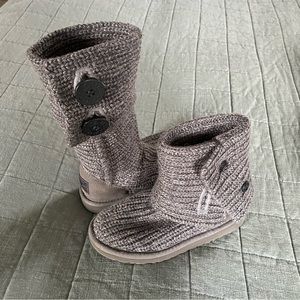 Ugg Cardy Knit Boot Grey Girls Size 13M